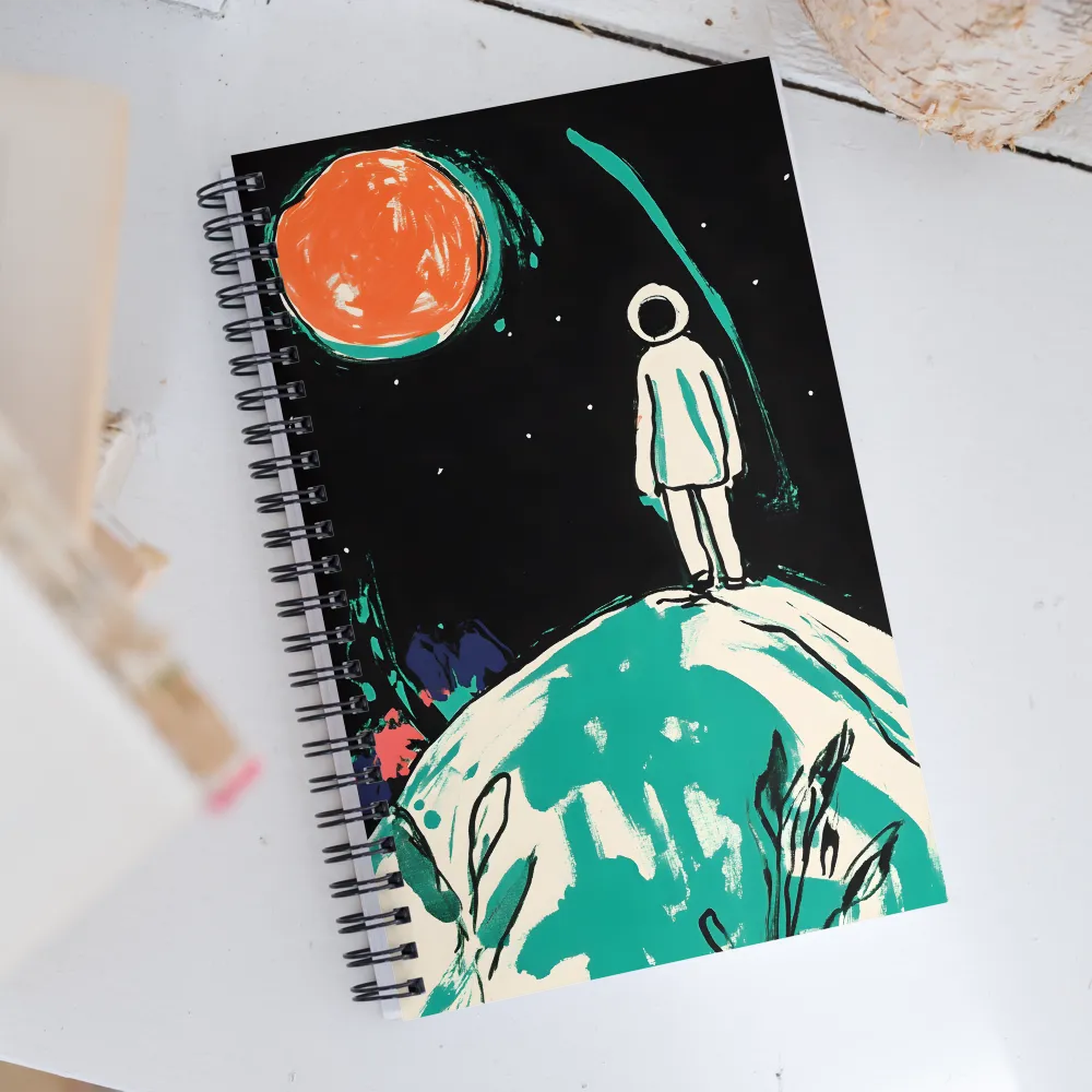 Solitary Explorations in the Cosmos | Spiral Notebook