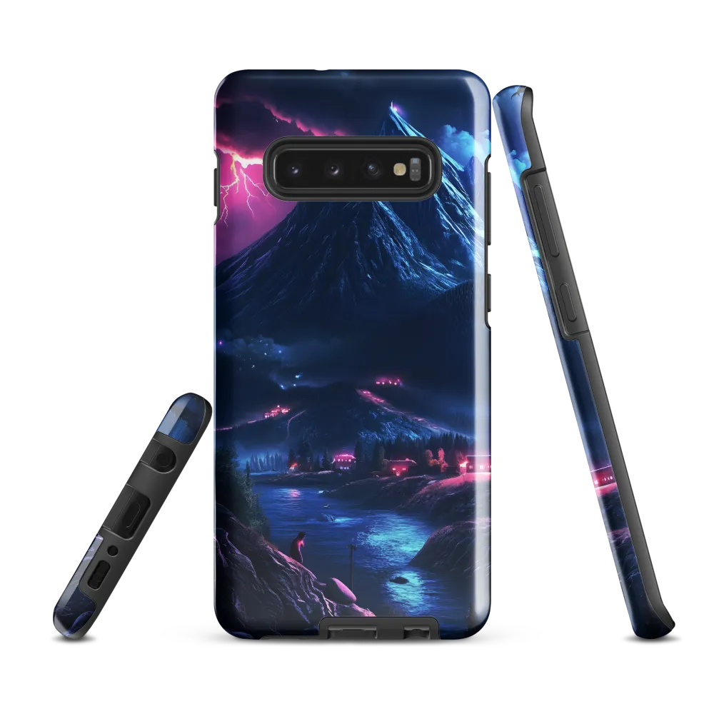 Mystical Storm Beneath the Peak | Phone Case |  S10 Plus | Tough Case | Glossy