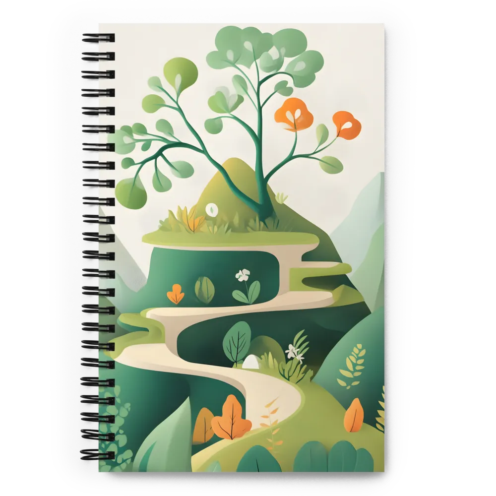 Whimsical Greenery | Spiral Notebook