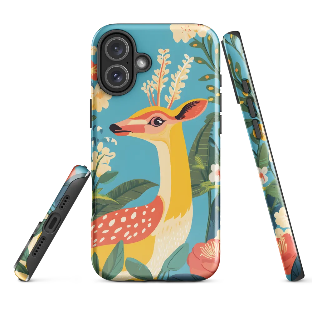 Serene Majesty: A Vibrant Deer Amidst Flora
