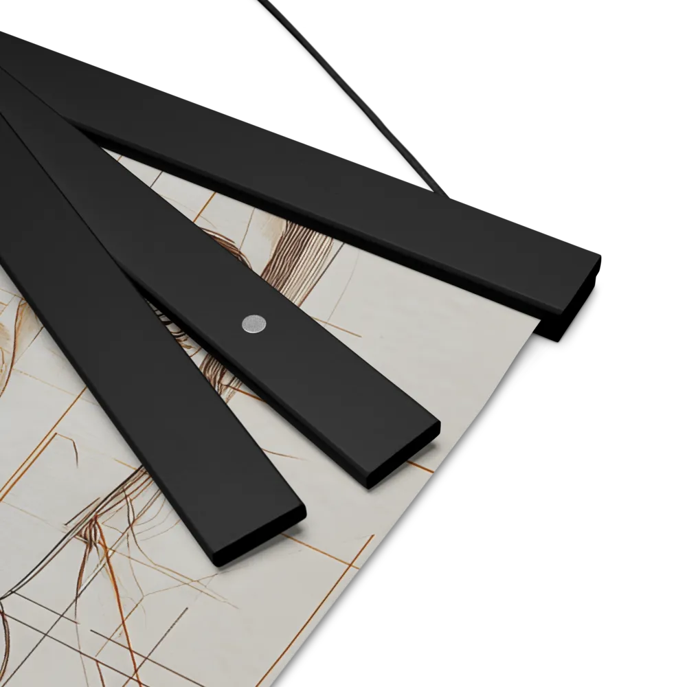Geometric Serenity: A Minimalist Portrait