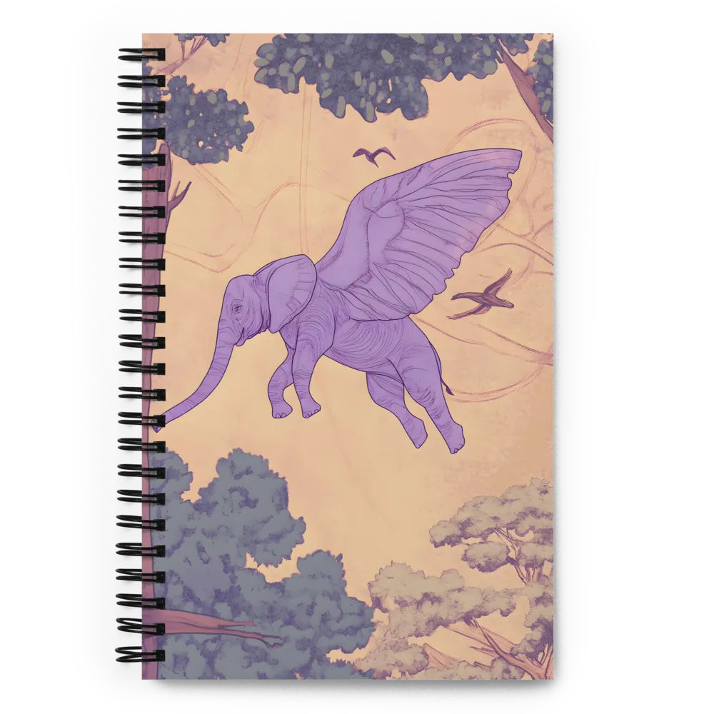 Wings of Imagination | Spiral Notebook