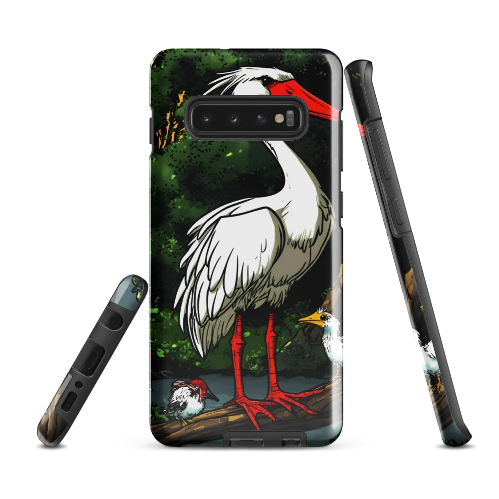 Unity in Nature: The Avian Gathering | Phone Case |  S10 Plus | Tough Case | Glossy