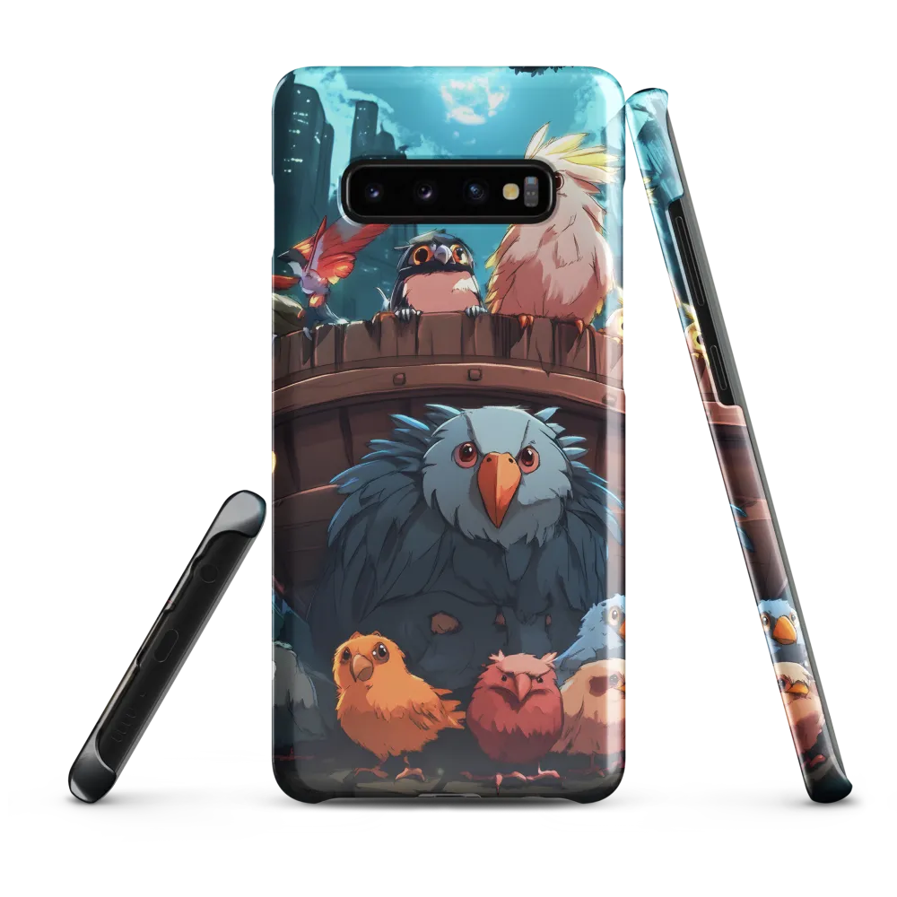 A Gathering of Fantastical Birds | Phone Case |  S10 Plus | Snap Case | Glossy