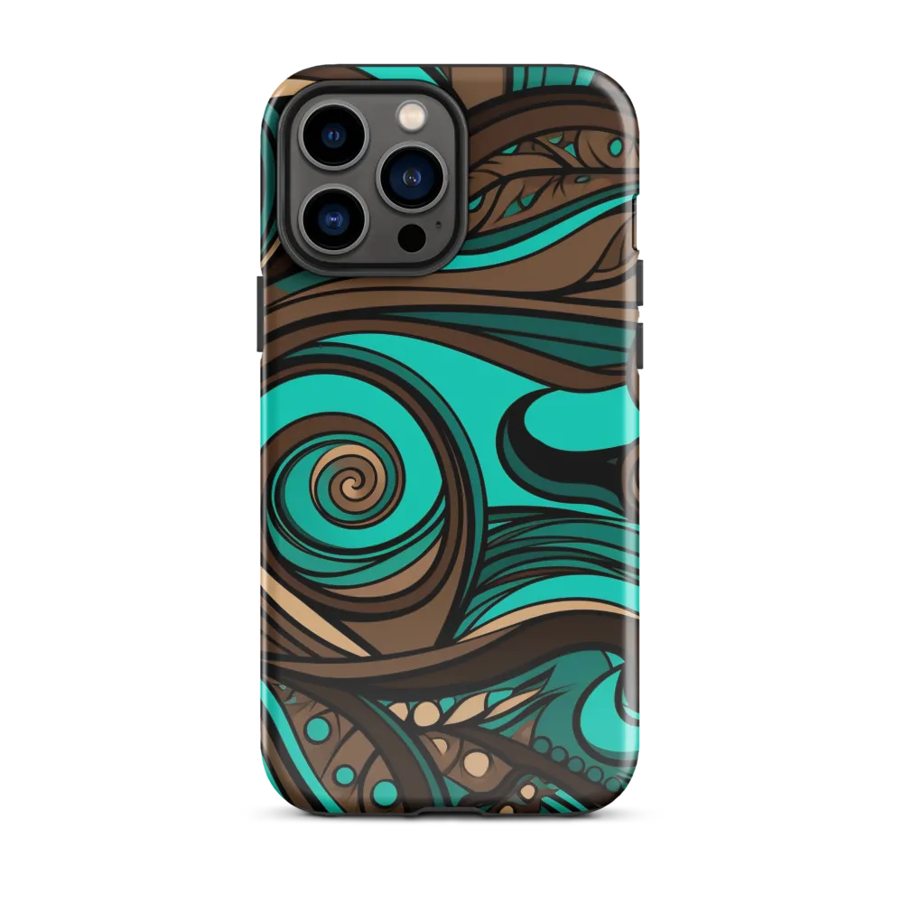 Fluctuating Currents | Phone Case |  13 Pro Max | Tough Case | Glossy
