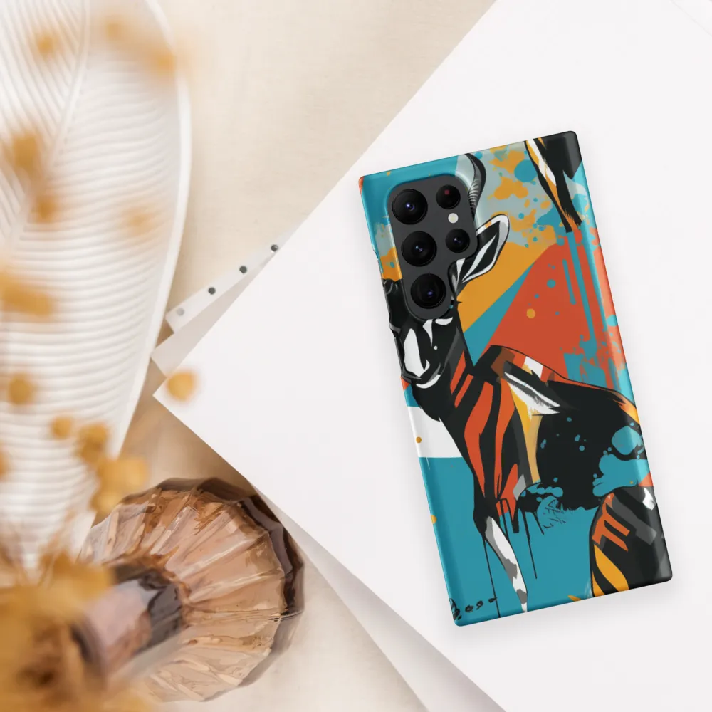 Dynamic Antelope in Vivid Abstract