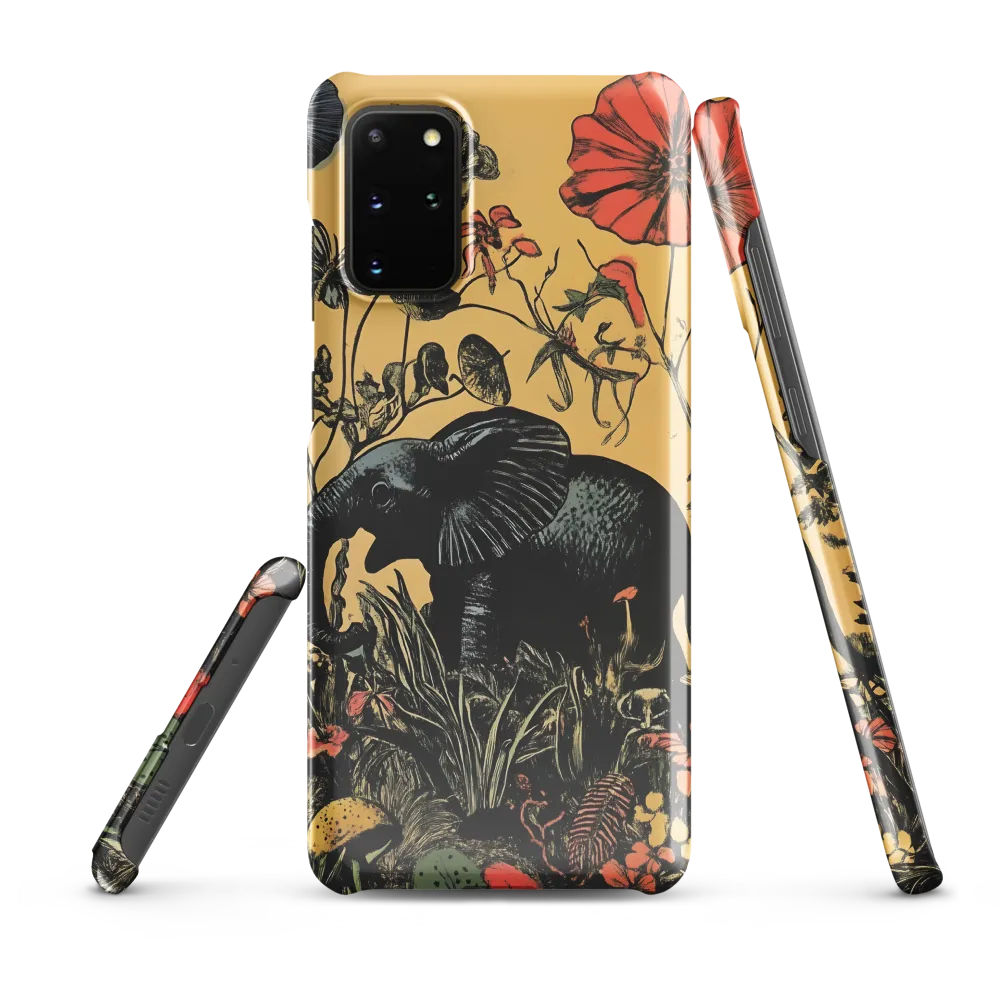 Floral Majesty: The Elephant's Sanctuary | Phone Case |  S20 Plus | Snap Case | Glossy