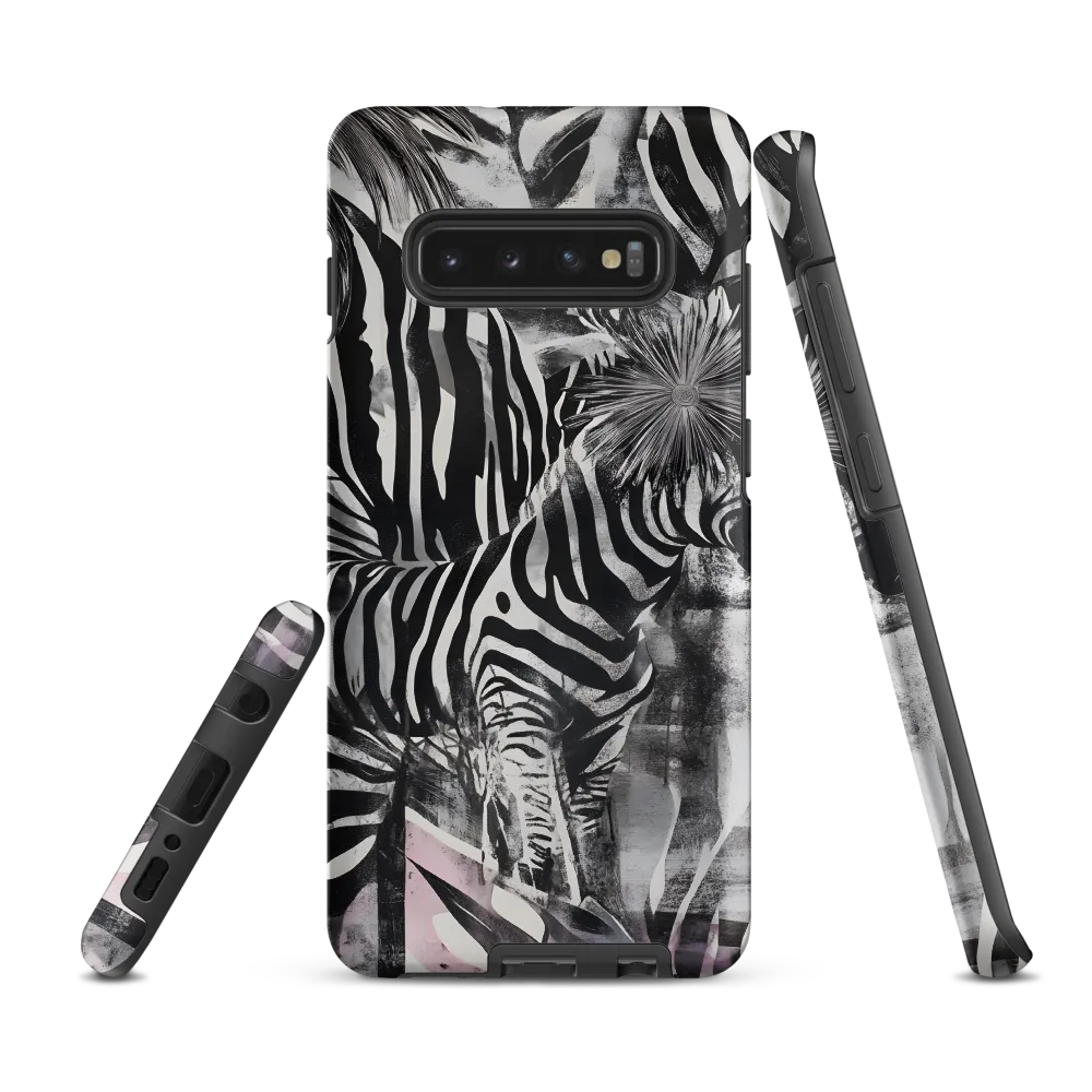Zebra in the Jungle of Illusions | Phone Case |  S10 Plus | Tough Case | Matte
