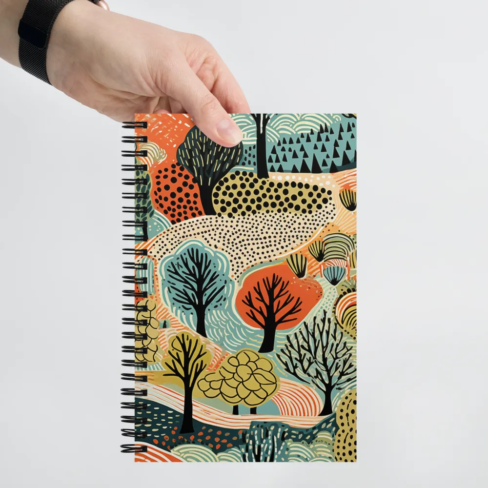 Whimsical Forest Patterns | Spiral Notebook