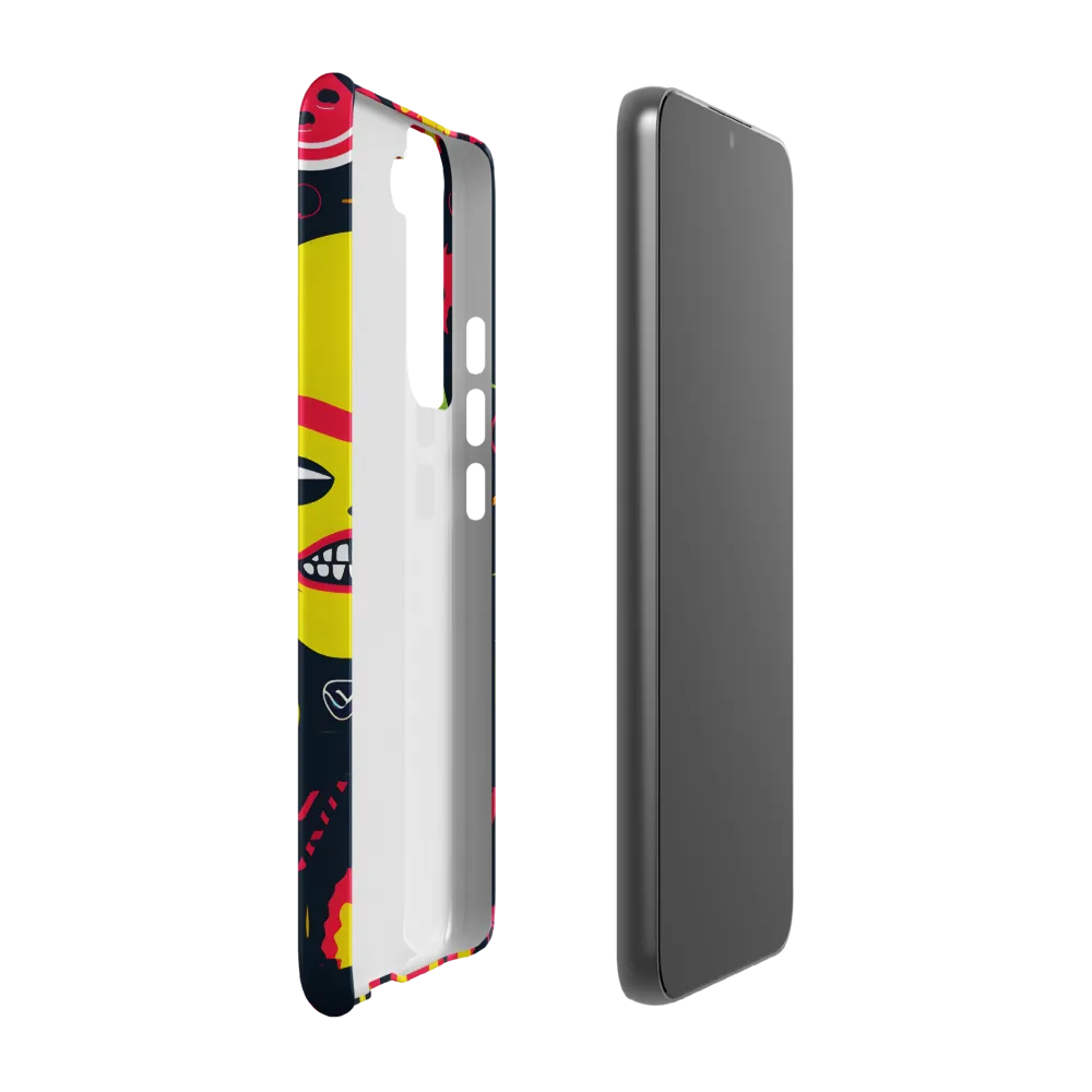 Neon Revelry: A Quirky Exploration of Modern Pop Art | Phone Case |  S22 Plus | Snap Case | Matte