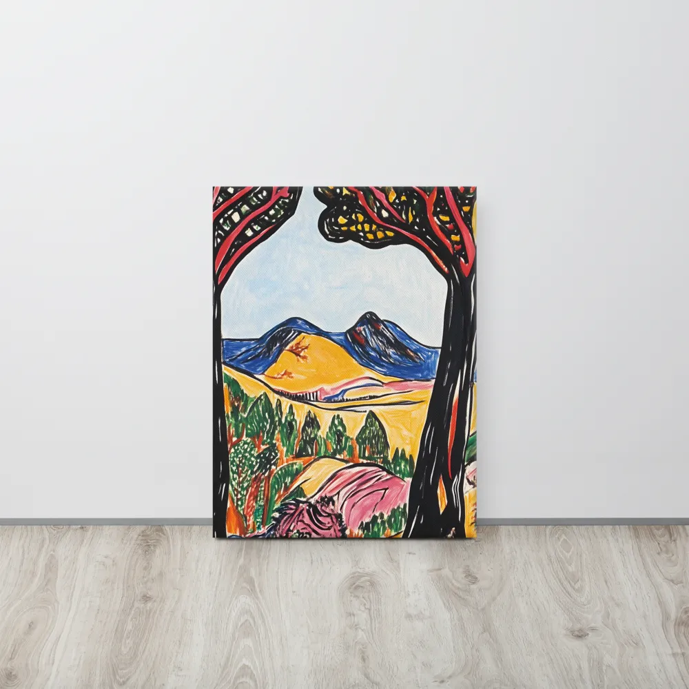 Vibrant Nature's Embrace | Canvas | 18″×24″