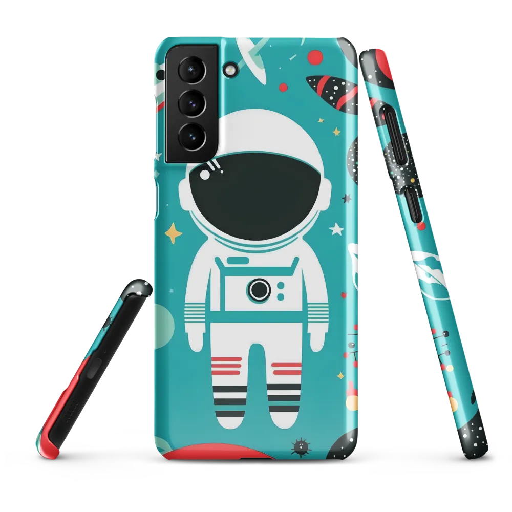 Whimsical Astronaut in Cosmic Wonderland