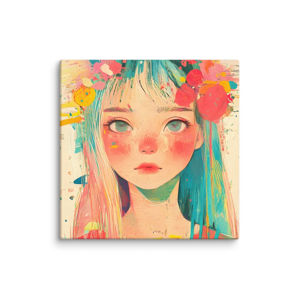 Whimsical Blossom | Canvas | 10″×10″