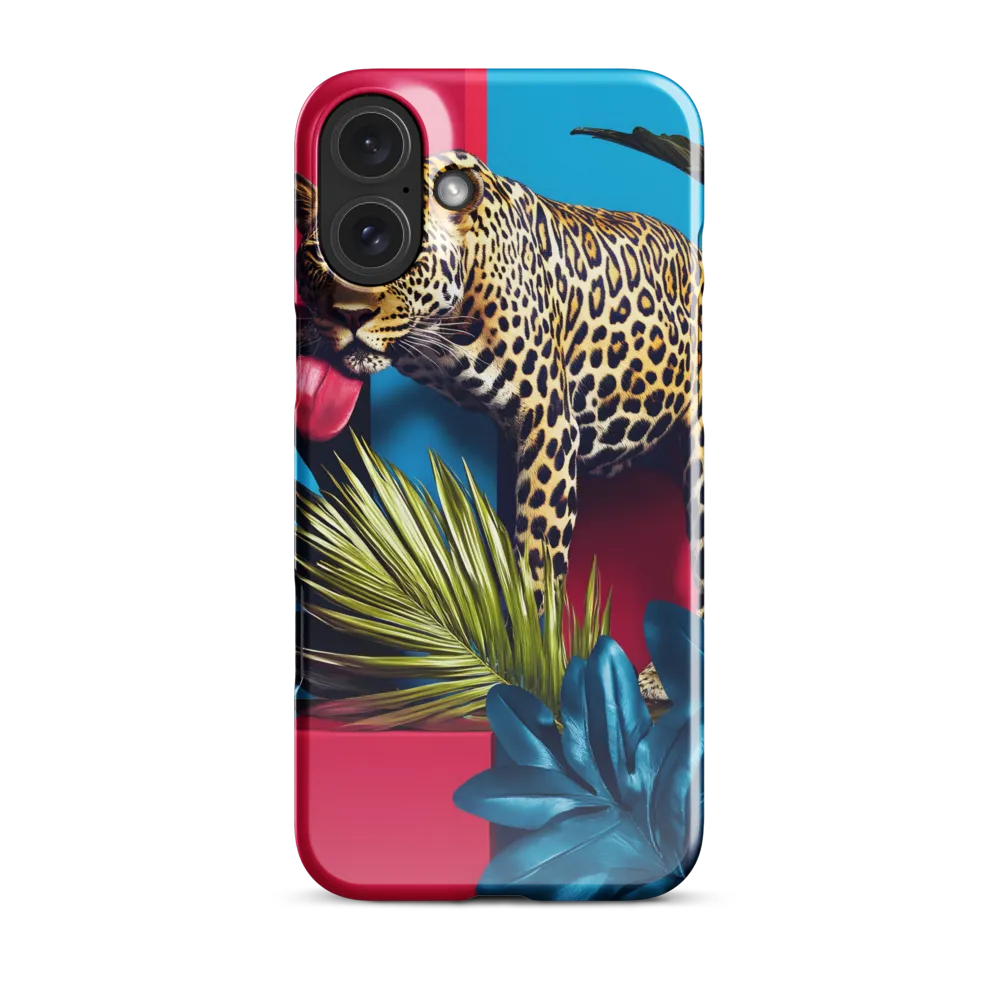Playful Leopard in Vibrant Paradise