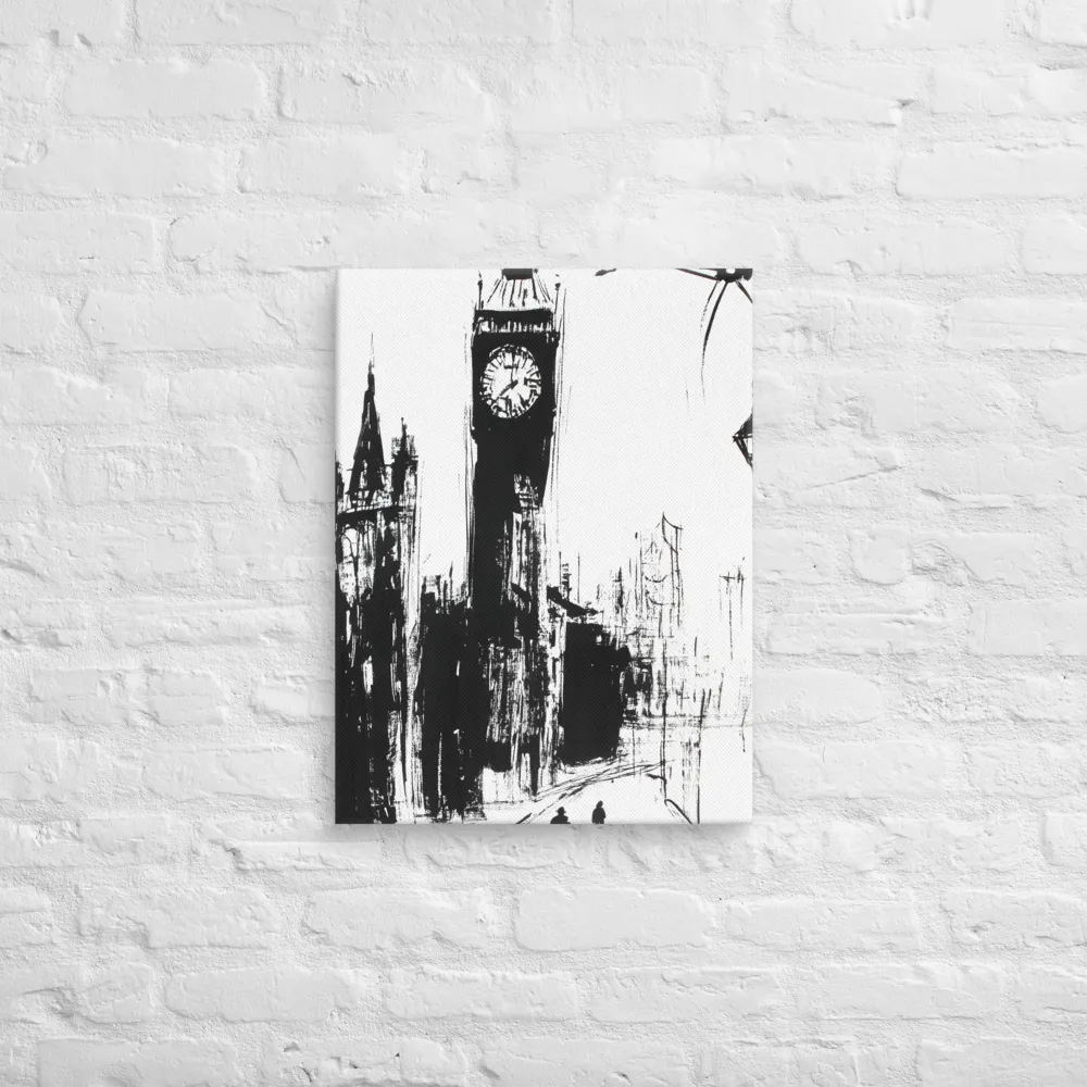 Clock Tower in Motion | Canvas | 18″×24″