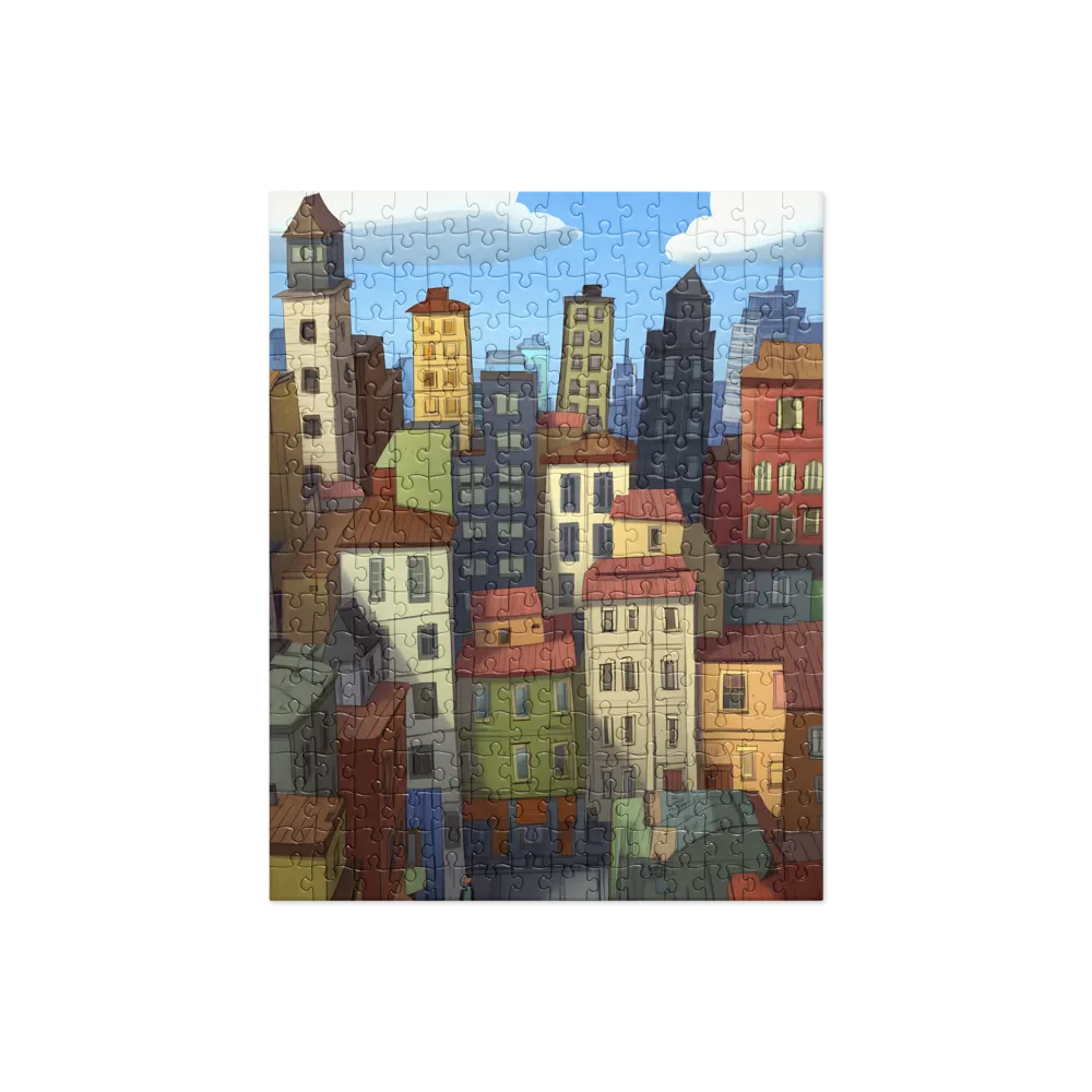 Urban Symphony: A Colorful Cityscape | Jigsaw Puzzle | 252 pieces