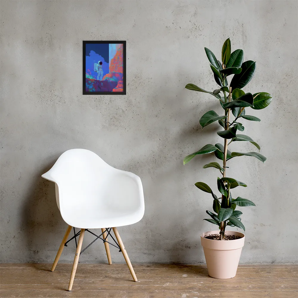 Interstellar Reflections | Poster with Black Frame | 11″×14″