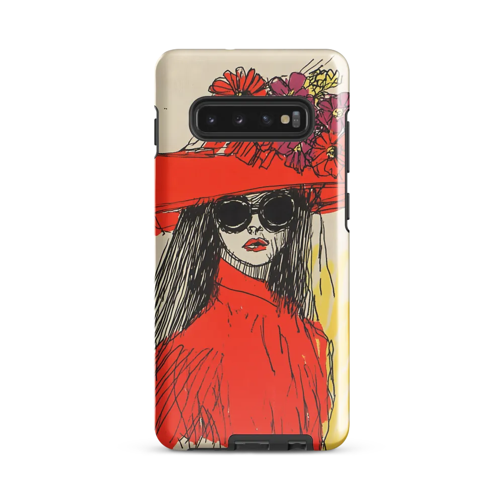 Floral Elegance: A Bold Fashion Statement | Phone Case |  S10 Plus | Tough Case | Glossy