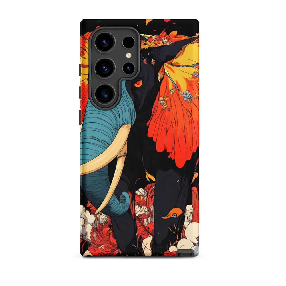 Majesty of the Floral Elephant | Phone Case |  S24 Ultra | Tough Case | Matte