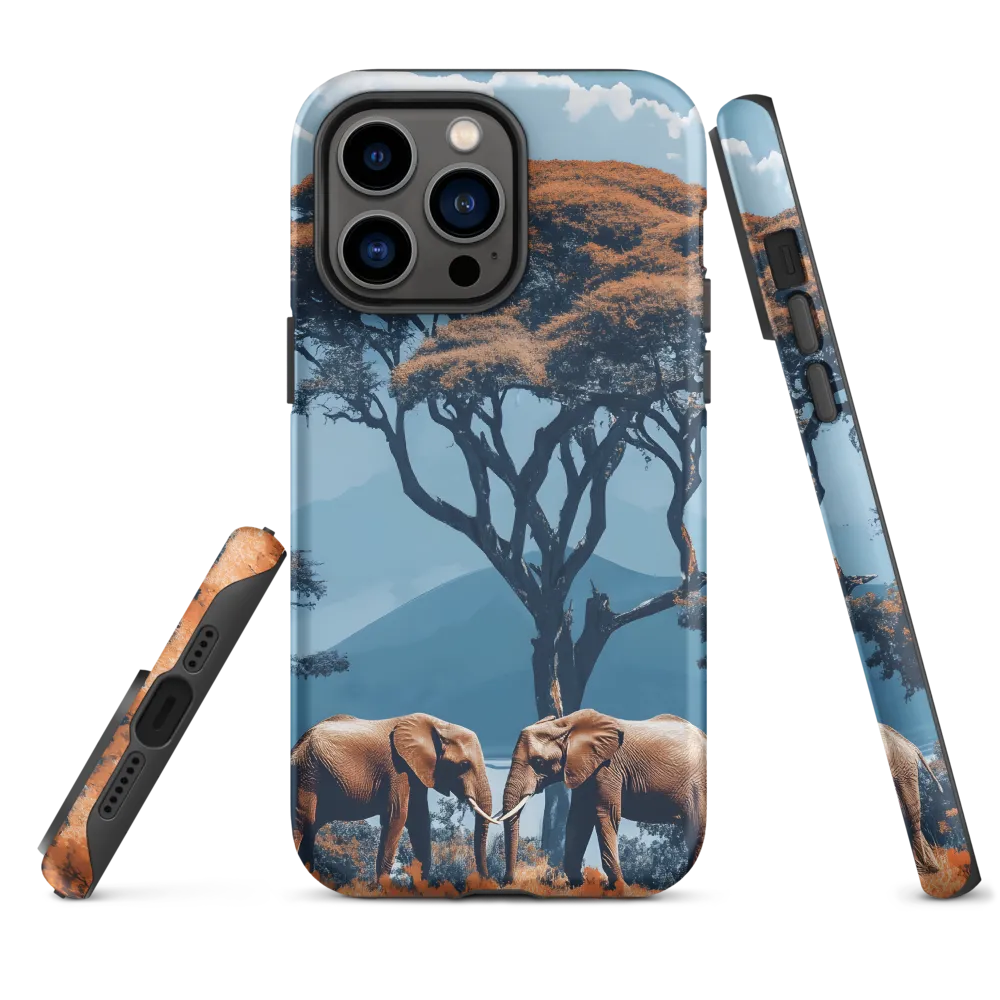 Elephants Amidst Serenity