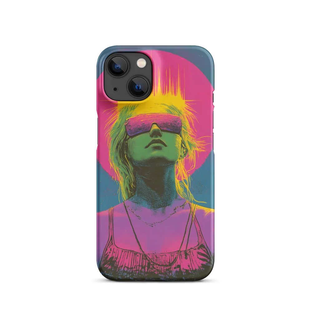 Neon Dreams: Portrait of a Modern Muse | Phone Case |  14 | Snap Case | Matte