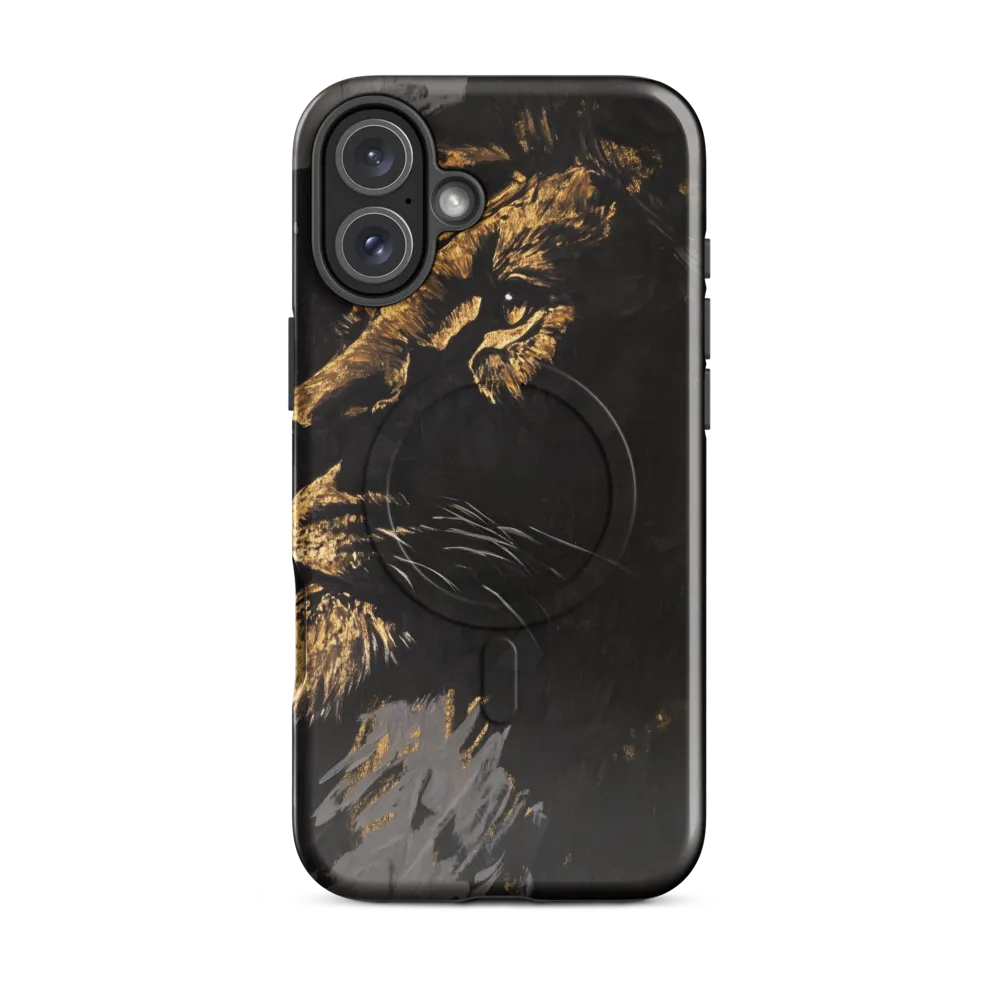 Majestic Gaze: The Golden Lion