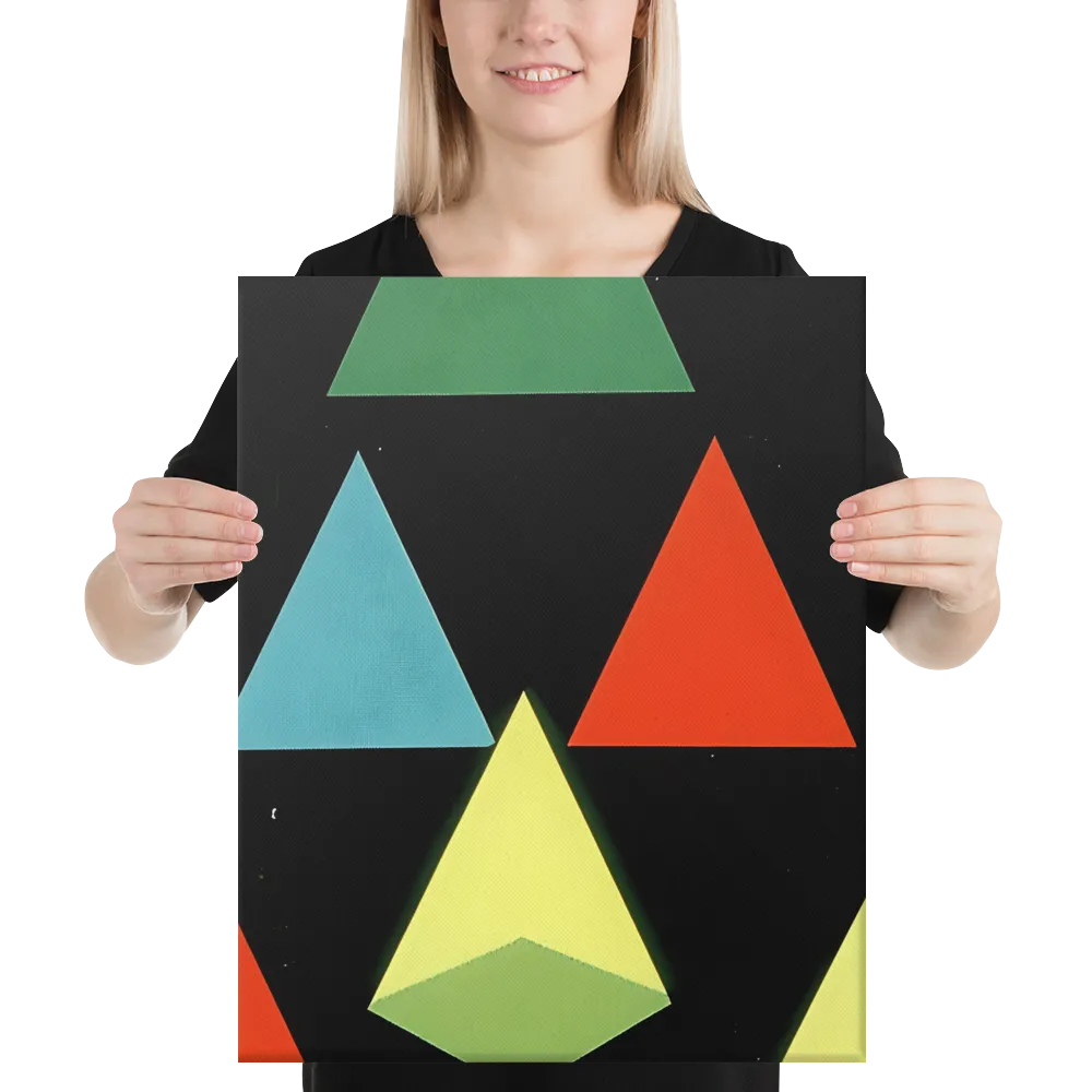 Geometric Harmony in Color | Canvas | 16″×20″