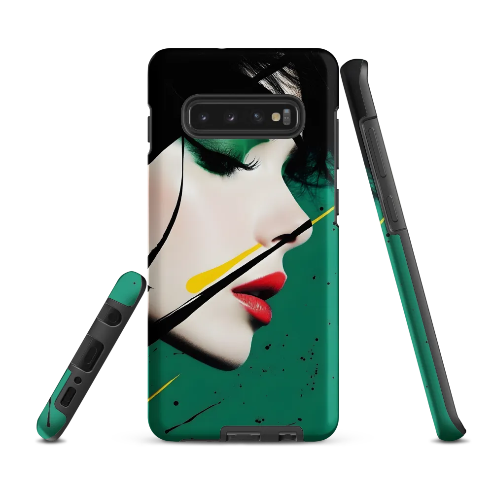 Emerald Profile with Ink and Yellow Accent