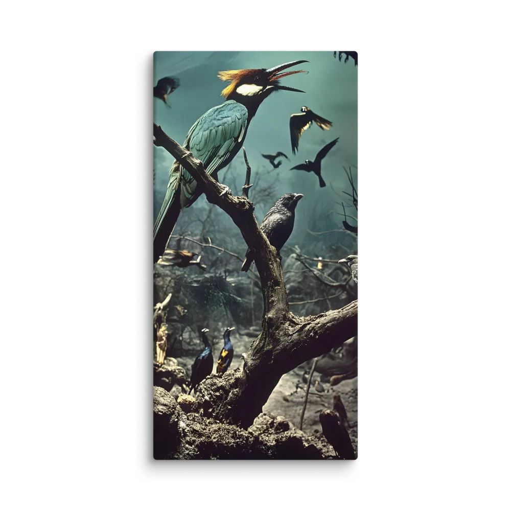 Whispers of the Avian Realm | Canvas | 24″×48″