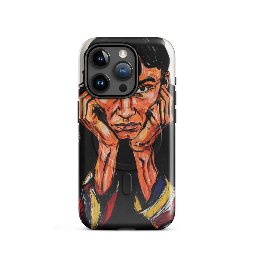 Contemplative Intensity: An Expressionist Portrait