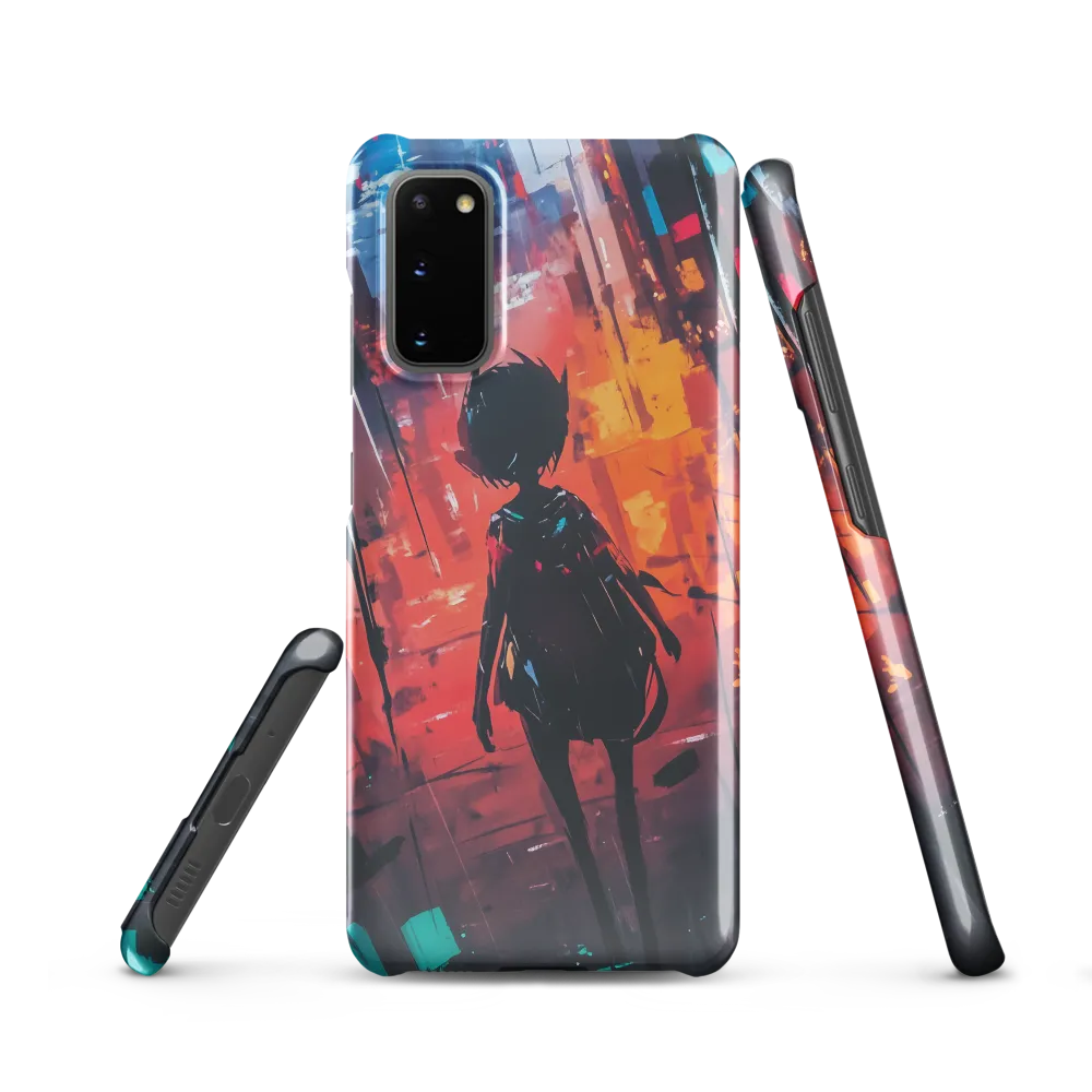 Silhouette in the Urban Abyss | Phone Case |  S20 | Snap Case | Glossy