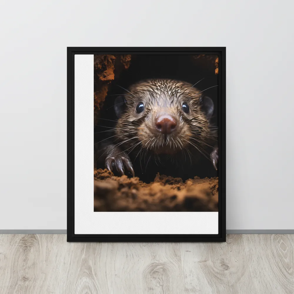 Emerging Curiosity | Canvas with Black Frame | 16″×20″