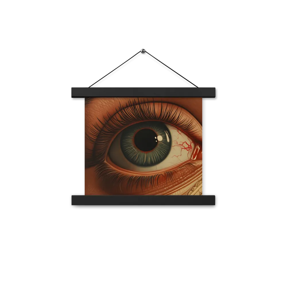 The Gaze of Anatomy | Poster With Black Wood Hanger | 10″×10″