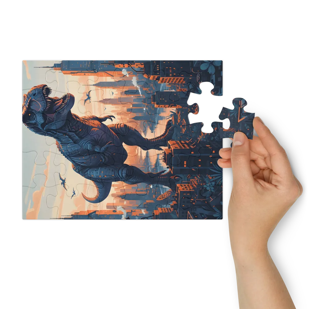 Tyrant of the Skyline 
 Jigsaw Puzzle in Tin Box