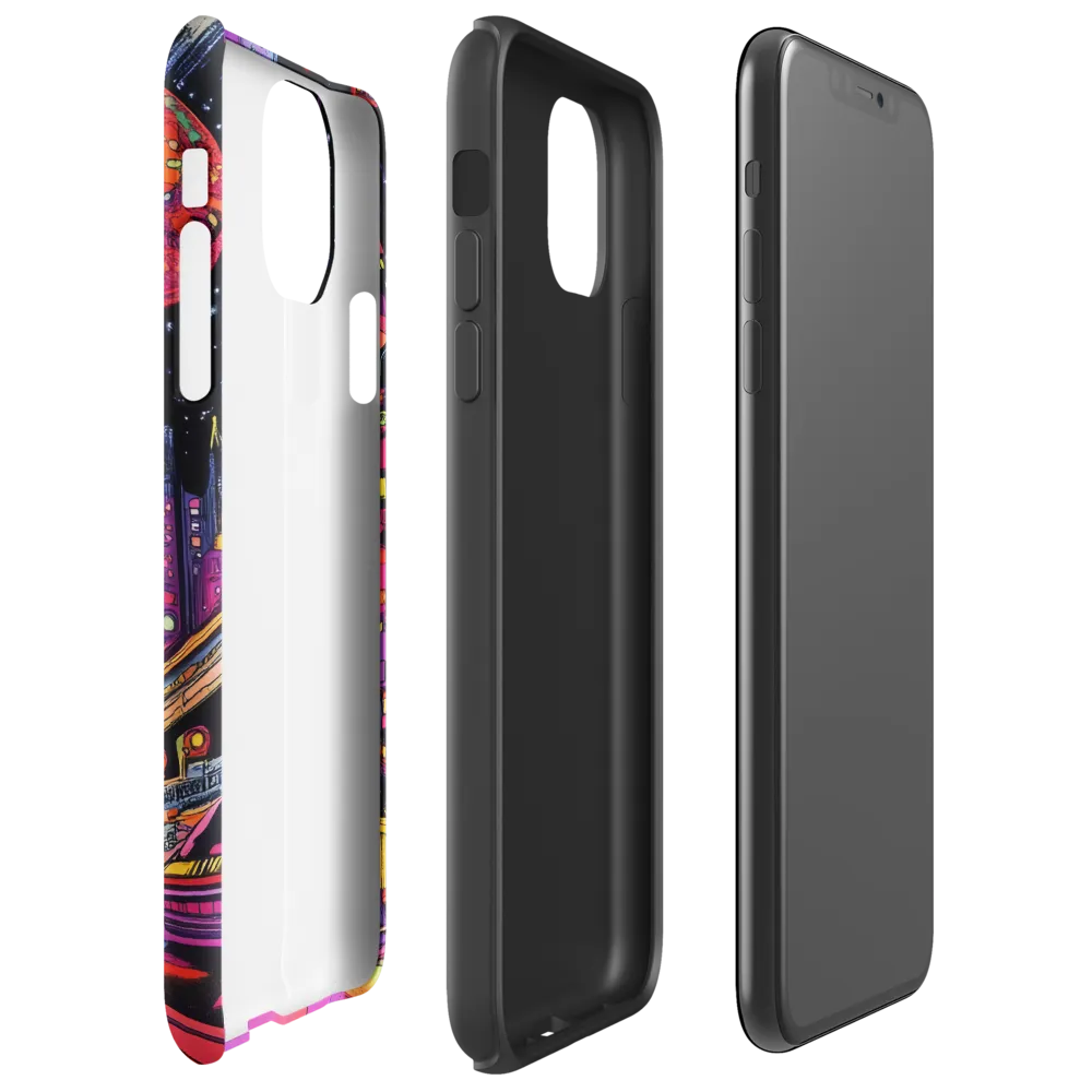 Journey into the Neon Cosmos | Phone Case |  11 Pro Max | Tough Case | Glossy