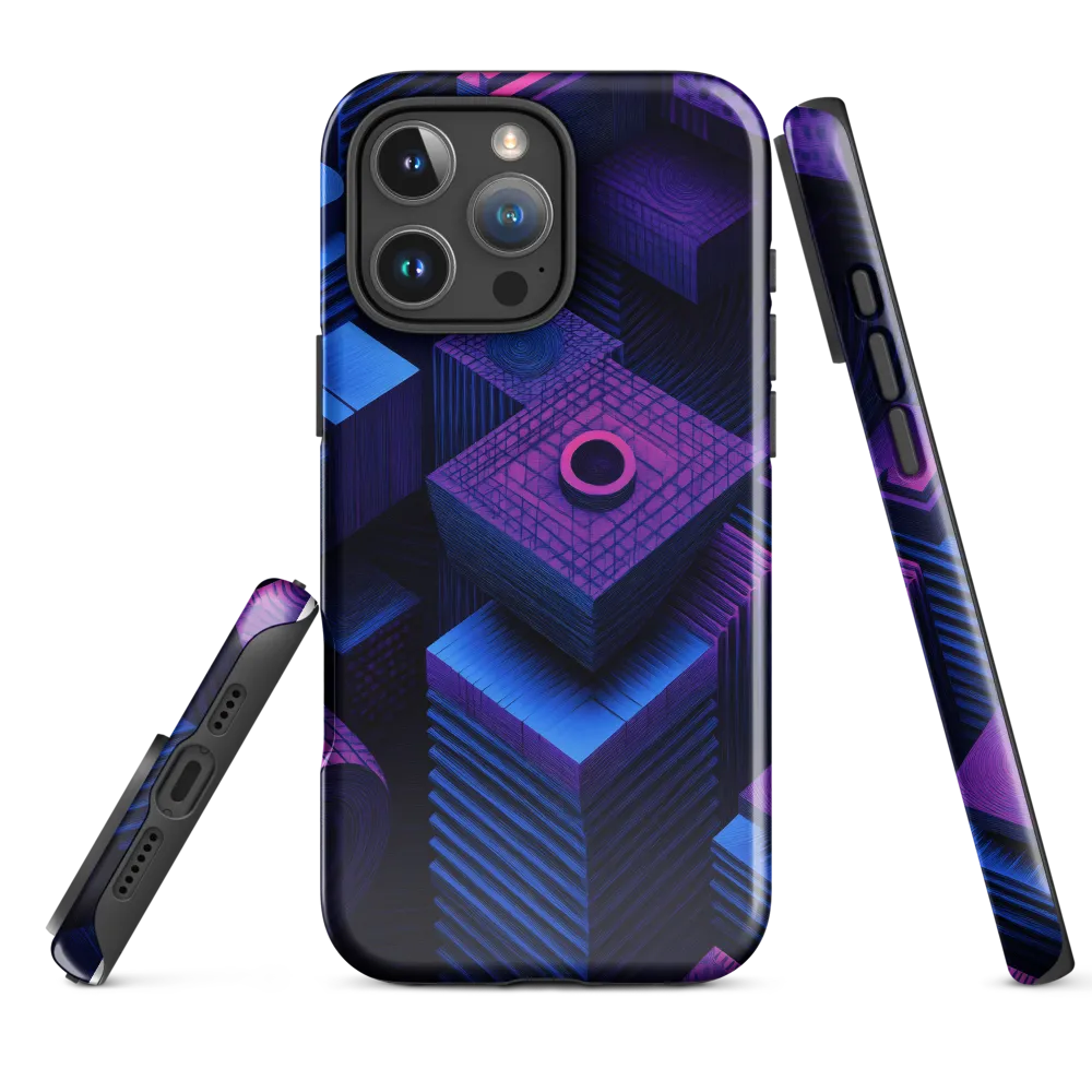 Geometric Dreams in Blue and Purple