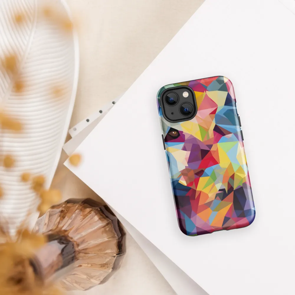 Playful Geometry: The Bear's Face | Phone Case |  13 | Tough Case | Glossy