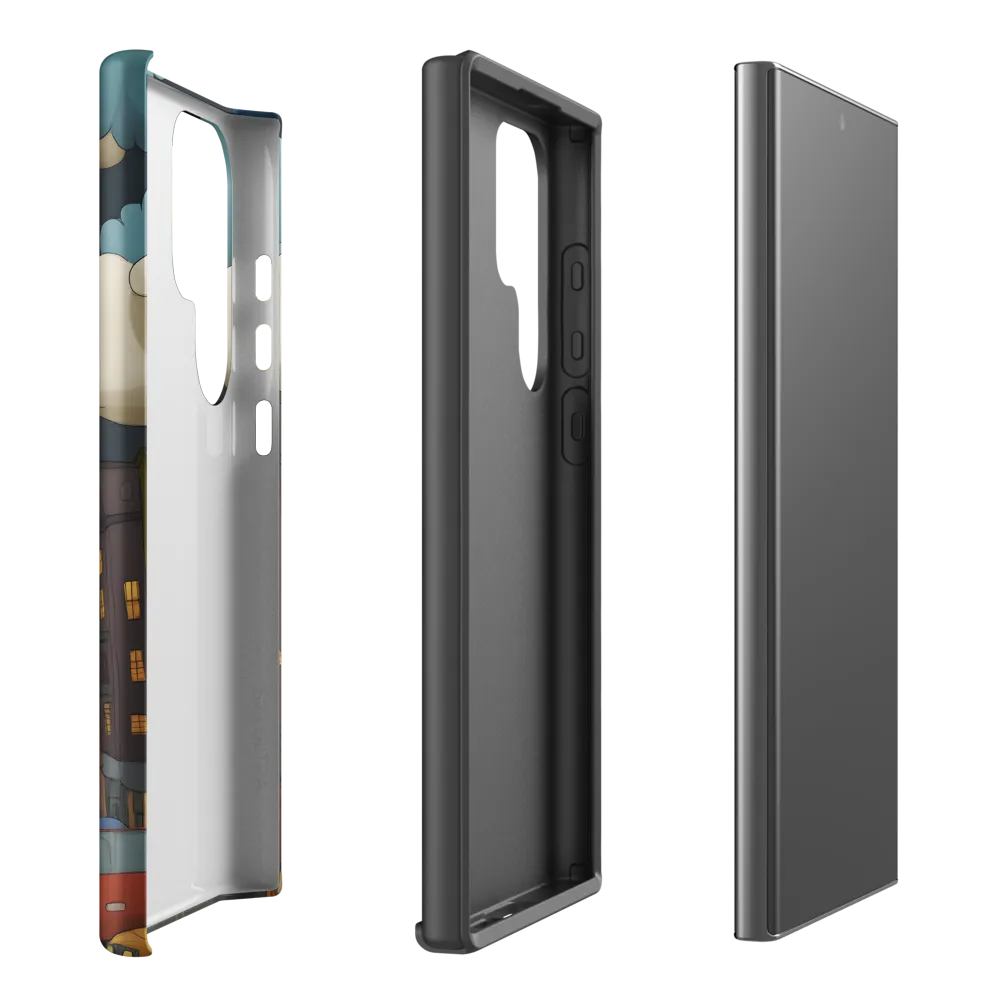 Urban Symphony: A City Awakens at Dusk | Phone Case |  S23 Ultra | Tough Case | Matte