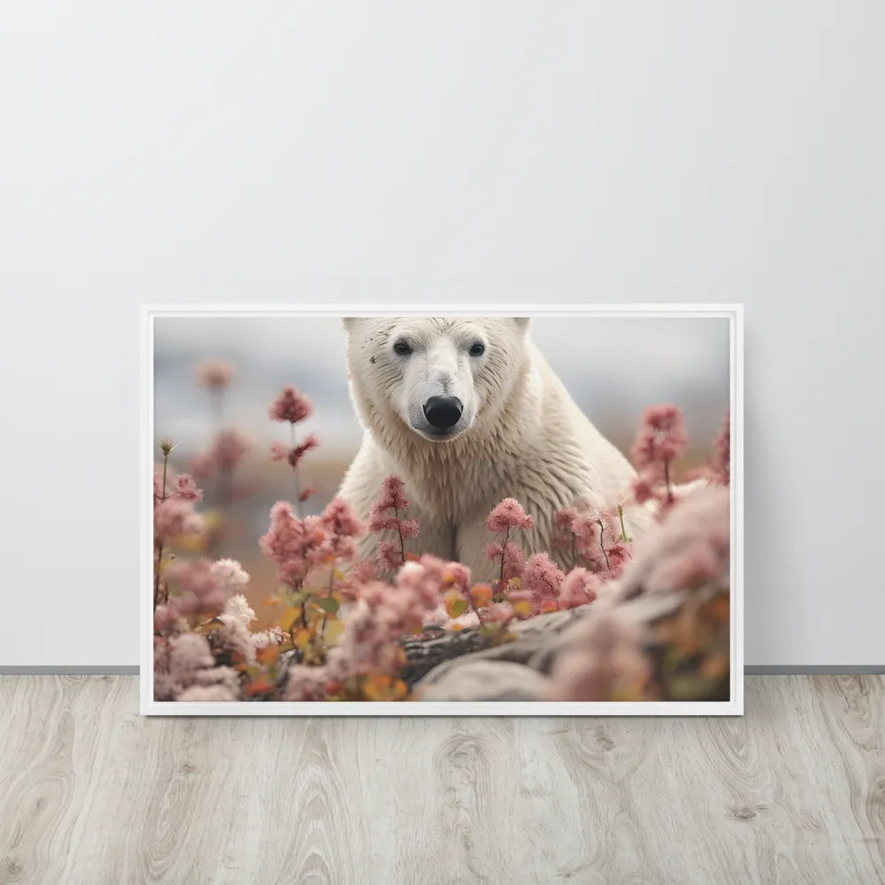 Curiosity Among Blooms: The Polar Bear