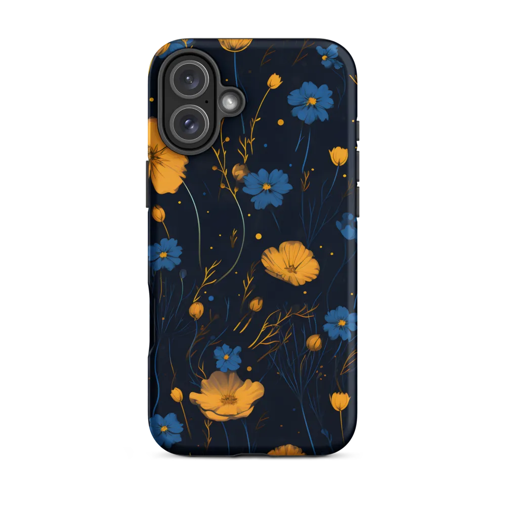 Nocturnal Blossoms | Phone Case |  16 Plus | Tough Case | Matte