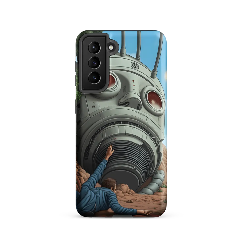 The Descent into Technological Abyss | Phone Case |  S21 | Tough Case | Matte