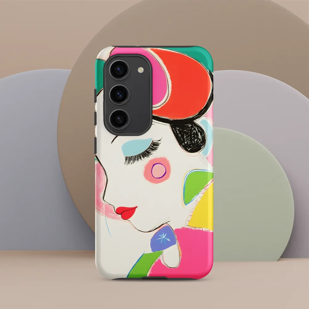 Whimsical Portrait in Colorful Abstraction