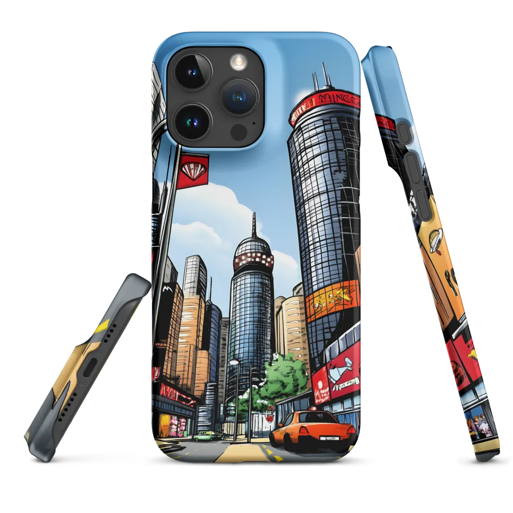 Urban Pulse: A Comic Cityscape | Phone Case |  16 Pro Max | Snap Case | Matte