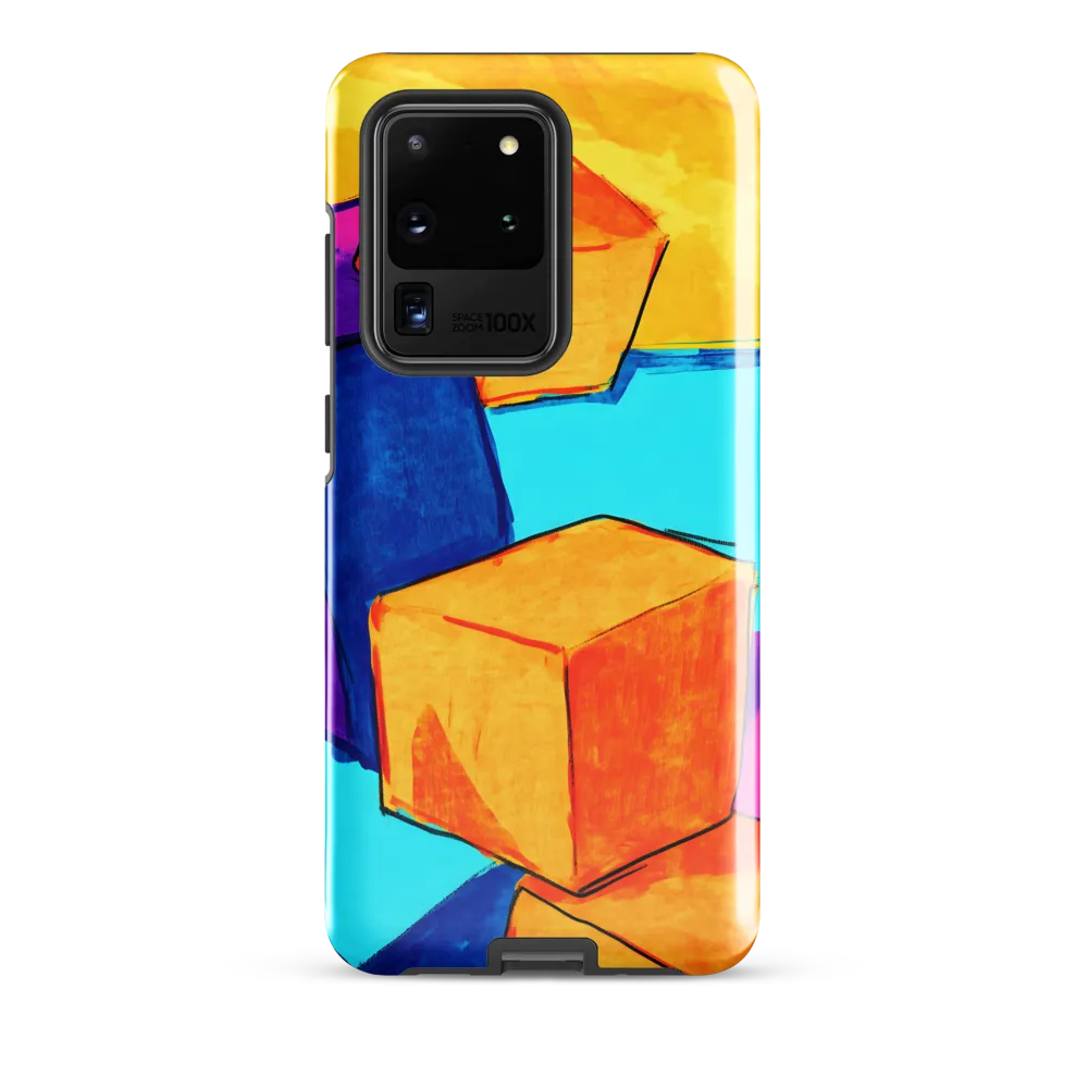 Playful Cubes in Vibrant Harmony | Phone Case |  S20 Ultra | Tough Case | Glossy