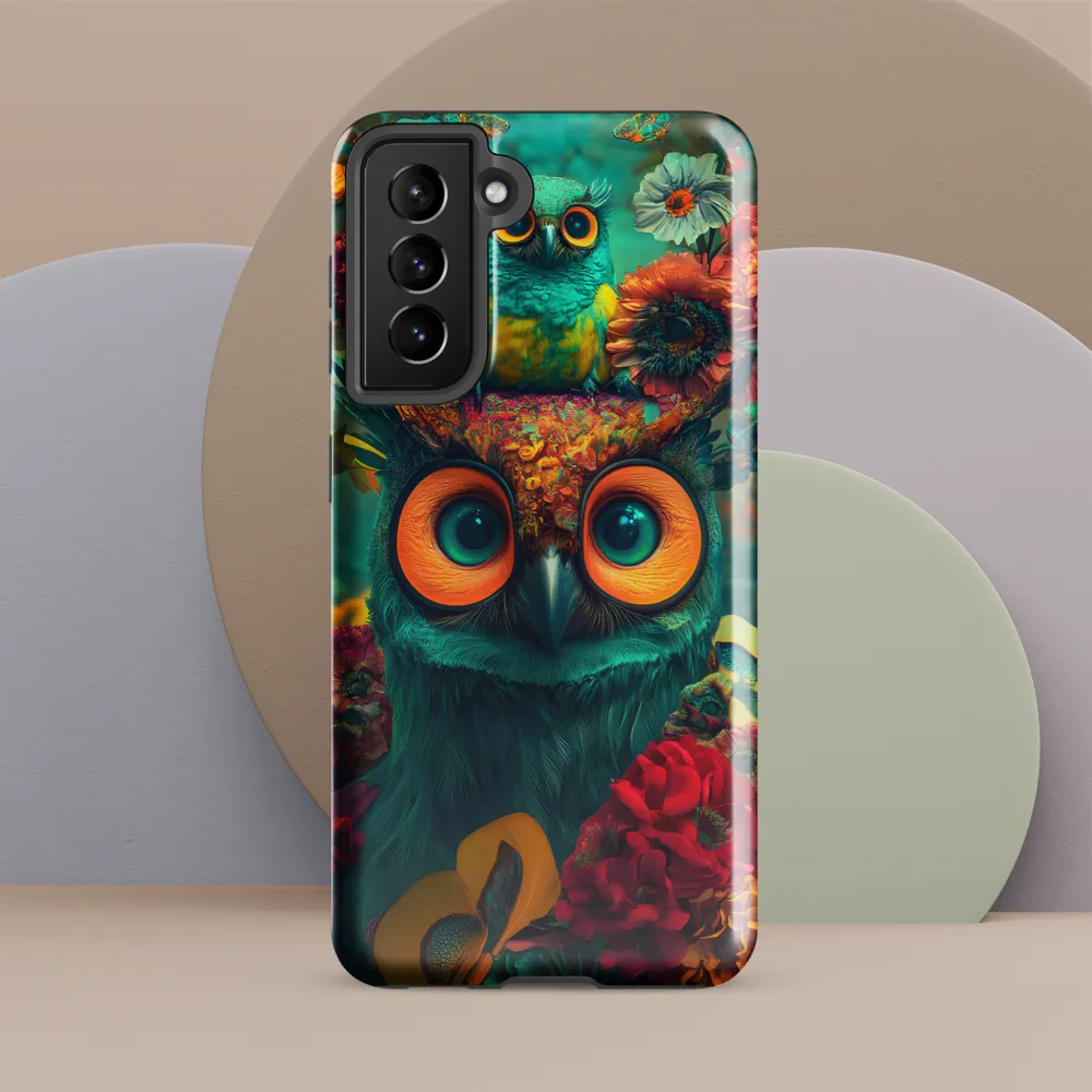 Majestic Harmony: The Floral Owl