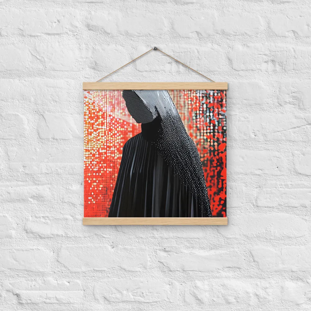 Veil of Modernity | Poster With Oak Wood Hanger | 16″×16″