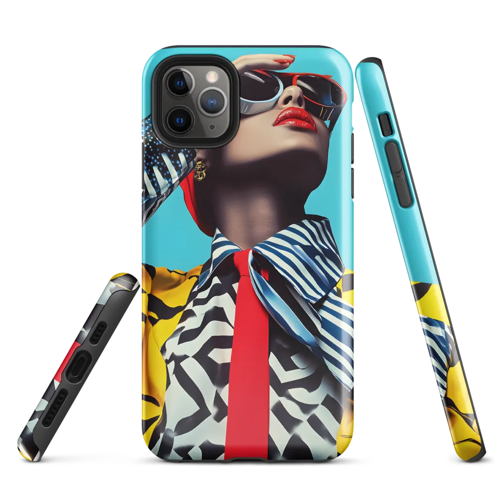 Chic Confidence in Bold Patterns | Phone Case |  11 Pro Max | Tough Case | Glossy