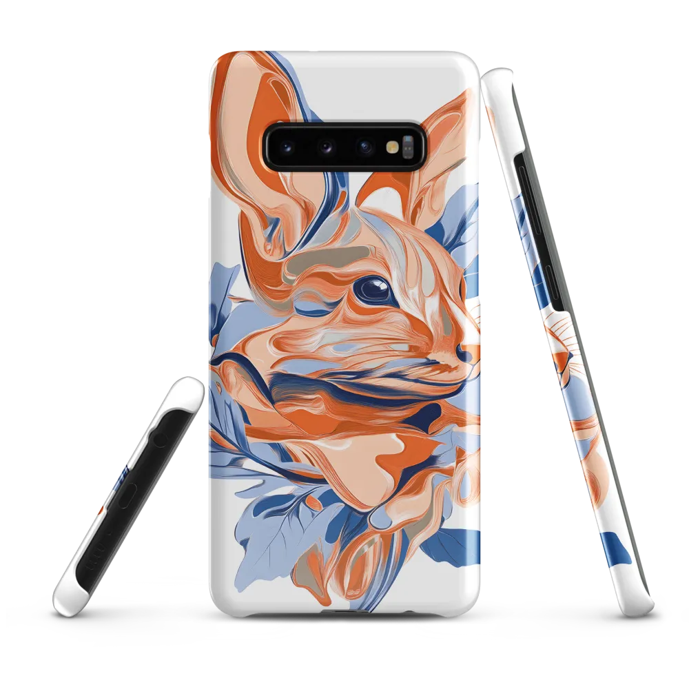 Whiskered Wonders: An Abstract Feline Portrait | Phone Case |  S10 Plus | Snap Case | Glossy