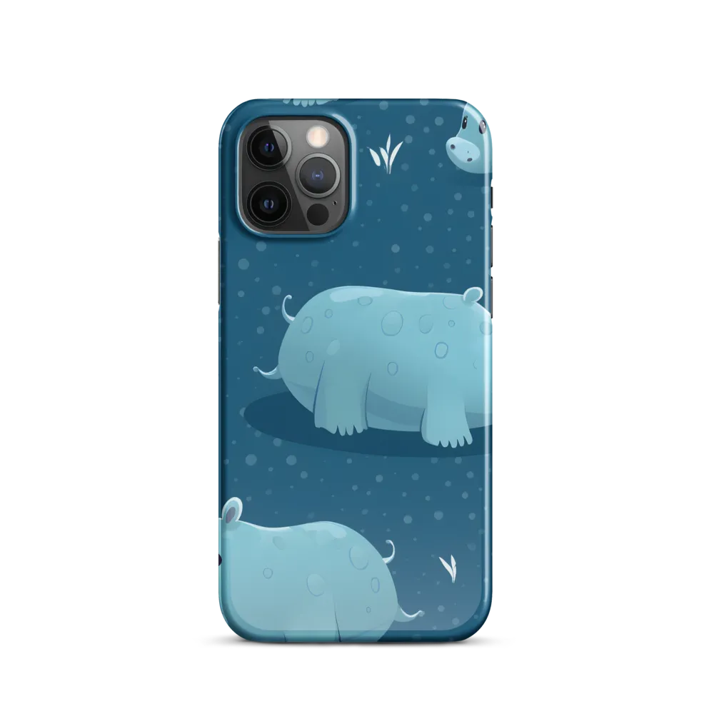 Whimsical Hippo Play | Phone Case |  12 Pro | Snap Case | Glossy