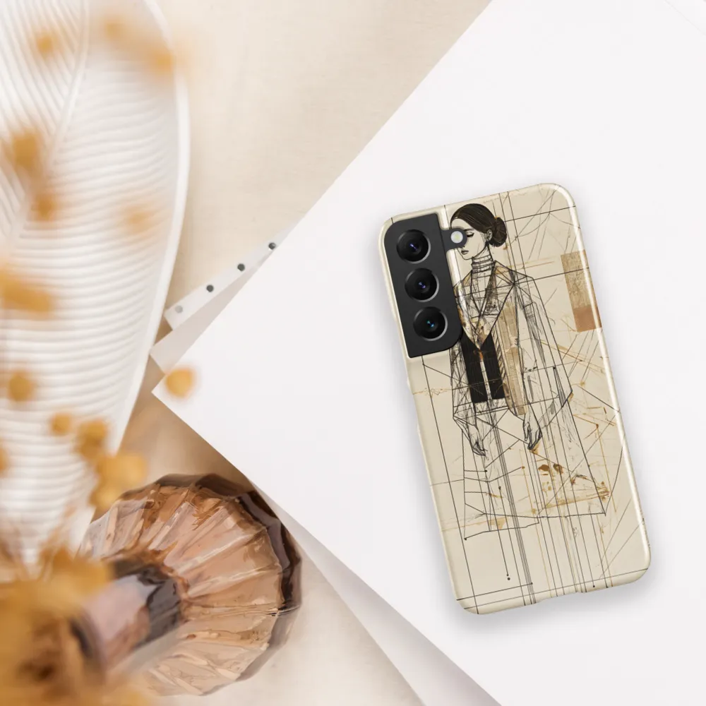 Elegance in Lines | Phone Case |  S22 | Snap Case | Glossy